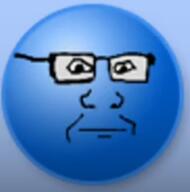 blue_skin closed_mouth glasses meta:tagme neutral soyjak sphere variant:markiplier_soyjak // 494x499 // 42.2KB
