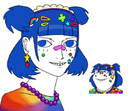 blue_hair female hair_ornament impish_decora rainbow smile sticker subvariant:female_impish_ears subvariant:impish_decora teeth trend:colorjak variant:impish_soyak_ears // 1416x1196 // 69.9KB