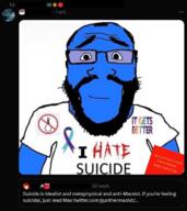 arm balding bangladesh beard blue_skin book calm closed_mouth clothes coffee communism glasses hair hammer_and_sickle i_hate mao_zedong noose peter_griffin quotations_from_chairman_mao_tse-tungtse-tung red_circle reddit soyjak subvariant:science_lover suicide sun text tshirt twitter variant:markiplier_soyjak wholesome // 580x653 // 80.6KB