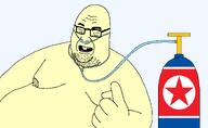 angry asian beard buck_teeth eyebrows fat flag:north_korea looking_at_you narrow_eyes nasal_cannula north_korea oxygen_cylinder pointing transparent_background variant:whalejak yellow_skin // 1461x900 // 48.9KB