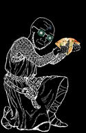 arm closed_mouth clothes full_body gem glasses hand holding_gem holding_object inverted kneeling knight leg soyjak stubble thougher variant:soyak // 455x700 // 145.8KB