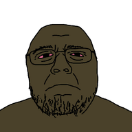 animated bernd_schmidt black_skin bloodshot_eyes brown_troonjak glasses open_mouth stubble talking tongue variant:bernd yellow_teeth // 1132x1000 // 493.1KB