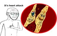 arm artery award badge blood chest closed_eyes concerned crying ear fat flesh frog glasses hand heart_attack its_over laughing meta:tagme multiple_soyjaks pepe red_blood_cell smug stretched_mouth stubble text variant:impish_soyak_ears variant:soyak // 7000x4400 // 1.3MB