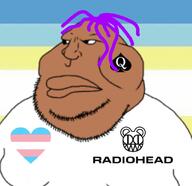 angry bbc beard flag:transgender_pride_flag ias map_(pedophile) meta:tagme mulatto pedophile pink_hair radiohead soyjak variant:meximutt white_shirt // 744x720 // 132.1KB