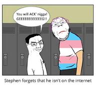 angry chud edit glasses internet purple_hair tranny transgender_flag troon variant:chudjak variant:gapejak // 590x532 // 156.5KB