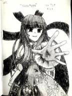 anime arm art bernkastel black_and_white bowtie clothes drawfag drawing glasses hair hand hypnosis ink lemon meta:soytober meta:soytober2024 open_mouth purple_hair queen_of_lemons reaching_out sissy soyjak stubble tattoo tlp umineko variant:nojak video_game vine white_skin yellow_skin // 1536x2048 // 4.2MB