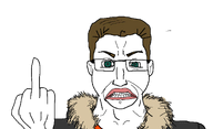 angry blond glasses meta:namefags meta:self_insert middle_finger thub_(user) variant:chudjak white_skin // 1220x742 // 257.5KB