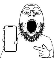 body hand holding_object holding_phone phone pointing subvariant:gapejak_front template variant:gapejak white_shirt white_skin // 750x800 // 19.9KB