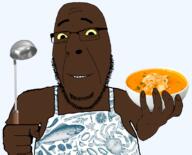 black_skin chef cooking happy nigger smile variant:cobson yellow_eyes // 1715x1385 // 905.3KB