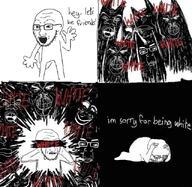 'toss angry anti_white beard comic crying fnf_pedo furry furshit glasses margerald meta:not_oc multiple_soyjaks open_mouth racism shocked soyjak subvariant:chudplier subvariant:feralnigger subvariant:jartycuck subvariant:soyak_(concerned) text traumatized trend:jartycuck variant:alicia variant:chudjak variant:feraljak variant:markiplier_soyjak variant:meximutt variant:soyak white // 640x624 // 395.0KB