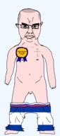 animal award balding bird christianity crown eagle eastern_orthodox flag flag:kherson_oblast flag:russia full_body glasses hair kherson_oblast naked nsfw orthodox_cross penis plant russia skinhead small_penis soyjak subvariant:chudjak_front subvariant:obsessedchud text transparent transparent_background ukraine underpants variant:chudjak white_skin // 848x1911 // 43.1KB