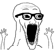 beard glasses hand open_mouth remade shocked subvariant:wewjak template variant:excited_soyjak variant:soyak waow // 640x591 // 26.4KB