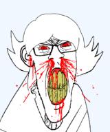 angry blood blood_from_mouth bloodshot_eyes clenched_teeth cracked_teeth ear female glasses hair nosebleed red_eyes series:foidjaks soyjak subvariant:female_feraljak subvariant:feralrage teeth template transparent_background variant:feraljak vein yellow_teeth // 1500x1800 // 145.7KB