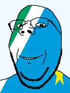 brazil flag flag:mato_grosso_do_sul glasses looking_at_you mato_grosso_do_sul smile soyjak star_(symbol) stubble subvariant:wholesome_soyjak teeth transparent_background variant:gapejak // 600x800 // 21.4KB