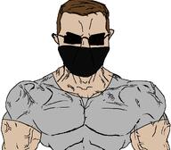 bandana glasses gorebox muscular_male phil_timsky subvariant:muscular_chud sunglasses variant:chudjak // 1059x929 // 22.5KB
