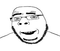 glasses smug soyjak squished stubble variant:cobson // 798x683 // 126.2KB