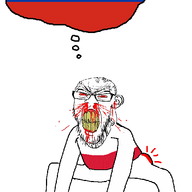 angry animated blood bloodshot_eyes butthurt clenched_teeth dance ear flag flag:poland flag:russia glasses hand leg monkey_dance nosebleed poland red_eyes russia soyjak stubble subvariant:feralrage thought_bubble variant:feraljak vein yellow_teeth // 530x852 // 73.0KB