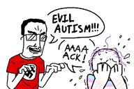 aryan autism avtismchad crying keyed keyed_version nazism self_harm tranny tranny_artstyle variant:chudjak // 994x662 // 104.1KB