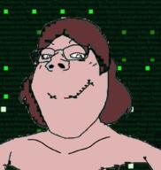 autism blameitonjorge bra closed_mouth female femjak glasses hair lhohq looking_at_you smile subvariant:gapejak_female text variant:gapejak website white_skin // 970x1024 // 1.1MB