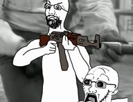 ak-47 animated army assassination bjork_stalker black_and_white clothes cowboy_hat gun gun_in_mouth hat i_love_science jew_tunnels jfk lee_harvey_oswald mask red_face retro rifle shooting side_profile sniper subvariant:wholesome_soyjak tv_show variant:a24_slowburn_soyjak variant:bartender variant:beastjak variant:bernd variant:chudjak variant:feraljak variant:gapejak variant:kliksjak variant:nojak variant:smugjak variant:soyak variant:syndromejak video vintage // 932x720, 19s // 7.4MB