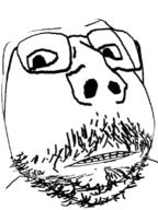 distorted glasses mustache soyjak stubble subvariant:scholar variant:gapejak // 600x800 // 130.9KB