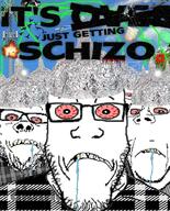 911 bald binary bird blood bloodshot_eyes blue_background cell_tower cloud crosshair death drool explosion eyebags eyebrows eyes_popping glasses glowing gun irl_background its_just_getting_started its_over meds plaid plane scared schizo schizophrenia sky soyjak stubble subvariant:wholesome_soyjak teeth text tin_foil tinfoil_hat tree trend:glowie variant:a24_slowburn_soyjak variant:gapejak variant:markiplier_soyjak worried // 500x618 // 424.6KB