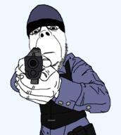 aiming_at_viewer barney_calhoun closed_mouth firearm glasses glock glock_17 gun half-life helmet holding_gun holding_object holding_pistol looking_at_viewer pistol stubble transparent_background variant:dubbbzjak // 894x1000 // 42.4KB