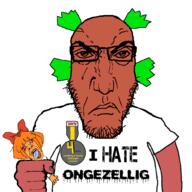2soyjaks 4chan angry anime anti_ongezellig badge bloodshot_eyes bowtie clothes crunch crying female fist glasses green_hair hair hand holding_object i_hate merge murder mymy ongezellig open_mouth orange_hair orange_skin punisher_face red_face red_skin soyjak soyjak_party stubble subvariant:science_lover text tongue tshirt variant:gapejak variant:markiplier_soyjak yellow_teeth yotsoyba // 1000x1000 // 214.5KB