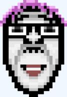 five_nights_at_cobson's glasses lipstick pink_hair pixel_art tranny variant:bernd // 194x278 // 7.4KB