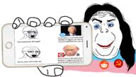 bloodshot_eyes closed_mouth comic communism crying democrat glasses hair hammer_and_sickle makeup monkey_putin open_mouth soyjak_quintet stubble text tranny variant:alicia variant:et variant:gapejak variant:markiplier_soyjak variant:soyak variant:tony_soprano_soyjak vladimir_putin // 2218x1264 // 751.1KB