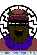 1488 brown_skin covered_eyes jimbo_(namefag) jimbo_(user) jimbrap jimbraphog meta:namefags nazism never_lose_your_smile oneshot oneshot_pedo_nigger oneshotfag pooneshit pooneshit_pedo series:the_many_faces_of_jimbrap sonnenrad speech_bubble speech_bubble_empty variant:alicia vivo_endive // 590x884 // 59.8KB