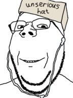 box earphone headphones serious_hat subvariant:wholesome_soyjak unserious_hat variant:gapejak // 720x960 // 100.2KB