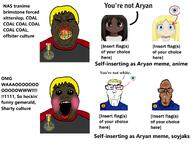 angry anime anti_sharty aryan award blood blue_eyes blush brown_skin hunky_twink_sex_machine lipstick medal meta:unfunny_garbage most_obsessed_faggot_award most_unbothered_hetero_award nate oh_my_god_she_is_so_attractive open_mouth soyjak_party soyteen subvariant:euroaryan subvariant:euromutt text thing_japanese variant:alicia variant:markiplier_soyjak yellow_hair yellow_teeth // 2288x1715 // 831.0KB