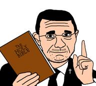 baptism baptist big_ears big_nose clothes funny glasses god hair jesus necktie pointing religion short_hair stubble suit suit_and_tie template text variant:thirtyfivejak watch // 1280x1145 // 302.0KB