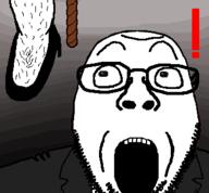 clothes dr_soyer exclamation_mark five_nights_at_cobson's foot glasses gradient hairy hanging noose open_mouth raised_eyebrows rope shocked shoe stubble suit variant:bernd white_skin // 344x319 // 15.4KB