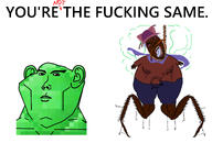 ack antenna bloodshot_eyes cleanjak closed_mouth clothes cockroach emerald_(namefag) fat full_body hat jimbo_(namefag) jimbo_(user) meta:leaky meta:namefags muscular_male nigger niko_(oneshot) nipple obese open_mouth roach rope scarf self_insert series:in_loving_memory_of_namefags shitskin sigma stench suicide sweating trend:aryan turkroach variant:bernd variant:impish_soyak_ears you're_the_same // 3592x2441 // 1.5MB