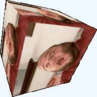 2019 3dgifmaker animated beard closed_mouth clothes distorted ext=gif fat fat_duel glasses irl open_mouth red_tshirt schizo soyboy subvariant:fatjak_irl tshirt variant:fatjak // 250x250 // 530.3KB