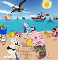 animated anime azhdarchid beach chino_kafuu donald_trump drawn_background flandre_scarlet frog gawr_gura george_floyd gochiusa hinanawi_tenshi multiple_soyjaks pepe pterosaur qa_(4chan) sandcastle soyjak soyjak_trio sun swimming touhou tranny variant:chudjak variant:gapejak variant:markiplier_soyjak variant:soyak variant:tony_soprano_soyjak video_game // 900x929 // 3.1MB