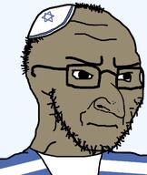 angry brown_skin clothes hat irritated jewish_nose judaism jude kike kippah nose series:yehudyakim star_of_david subvariant:soyak_(irritated) tallit variant:soyak // 970x1150 // 31.6KB