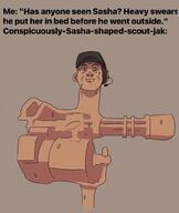 cap closed_mouth clothes ear gun hat incomprehensible_woahjack meta:nas minigun not_a_FUCKING_SOYJAK scout_(tf2) soy_parody soyjak sweating team_fortress_2 text variant:a24_slowburn_soyjak vore // 846x1000 // 435.0KB
