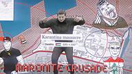 Karantina_massacre TPD ack arm aryan bachir bachir_gemayel beirut beret blond blood buff christian_cross christianity clothes cross crusade finger flag:lebanon flag:palestine gemayel glasses hair hanging hat lebanese lebanese_forces lebanon maronite palestine palestinian rope soyjak stubble subvariant:unbotheredchud sword variant:bernd variant:chudjak variant:cobson video viggle yasser_arafat // 1024x576, 14.1s // 5.6MB