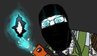 arm balaclava blue_glow cheekpad eyebrows eyes fingerless_glove forehead_lines gem glasses glove glowing glowing_eyes glowing_hand m81 monolith open_hand shard shoulder_pad sling stalker strap svd uniform variant:yurjak vest // 768x442 // 114.2KB