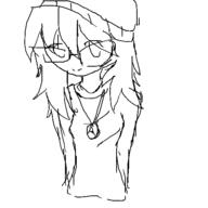 beanie cute drawing monochrome necklace oekaki smug standing upper_body variant:soytan wholesome // 480x480 // 27.0KB