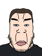 beard blue_eyes brown_hair closed_mouth clothes eyebrows h3k_(user) lips looking_at_you meta:namefags no_glasses nose stubble subvariant:chudplier variant:chudjak variant:markiplier_soyjak white_skin wrinkles // 600x800 // 13.8KB