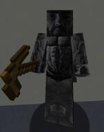 closed_mouth full_body minecraft monochrome nas:gigachad pickaxe // 473x600 // 139.6KB