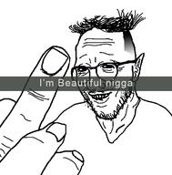 fade glasses hair middle_finger smile snapchat soyjak stubble variant:thunderf00t // 529x538 // 18.3KB