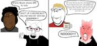 afro andre_live andres_wrld angry aryan bill_jensen black_skin blond blood blue_eyes boykissersilly_cat glasses glasseses hoodie jensencuck jensenite jensenites_lost jensentard mug red_eyes seething shane_boyle smile stubble thatboyandre the.troll.man variant:feraljak variant:gapejak // 1900x900 // 345.8KB
