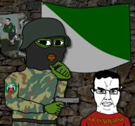 background balaclava camouflage emblem flag frog irkutsk krasnoyarsk mask military_uniform pepe siberia subvariant:chudjak_front variant:chudjak // 1200x1120 // 1.3MB