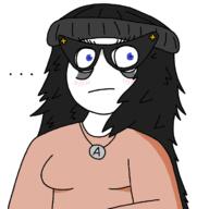 avengers beanie blue_eyes cute girl glasses hair shocked soy soylent variant:soytan white_skin woman // 700x742 // 110.8KB