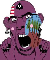 bbc bomi_county county ear facial_mark flag:bomi_county flag:liberia forehead_mark forest glasses hair hand liberia nose_piercing nose_ring open_mouth painted_nails queen_of_spades soyjak stubble subvariant:slutson subvariant:spadeson tattoo tree variant:cobson // 723x861 // 96.7KB